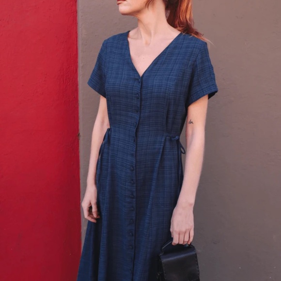 Oddbird Dilek Dress, Indigo - Picture 1 of 5